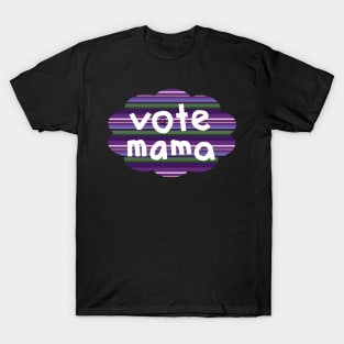 Vote Mama Lavender Stripes T-Shirt